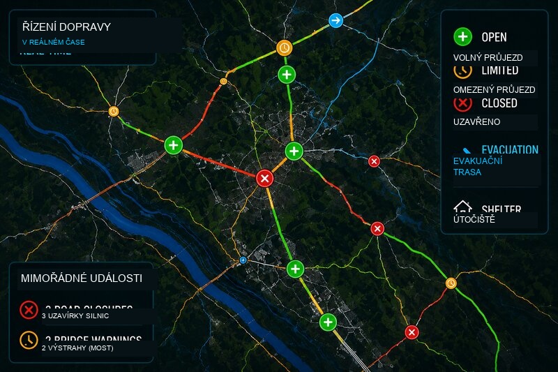 Operativní řízení dopravy v reálném čase